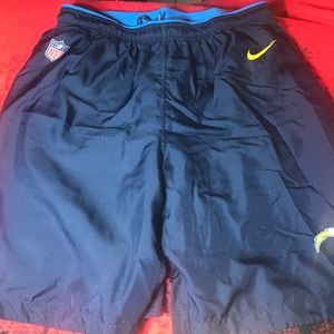 Nike Los Angeles Chargers Dri-Fit Mod Tempo Shorts Navy Blue X-Large